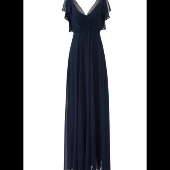 Jenny yoo cassie flutter sleeve gown - Picture 2 of 3